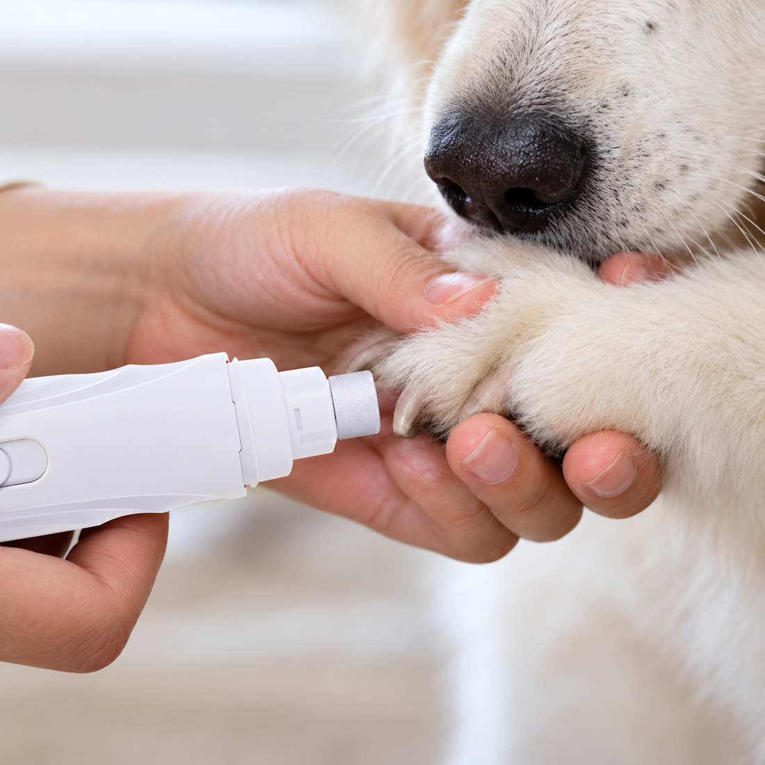 Introduce the nail grinder to your dog