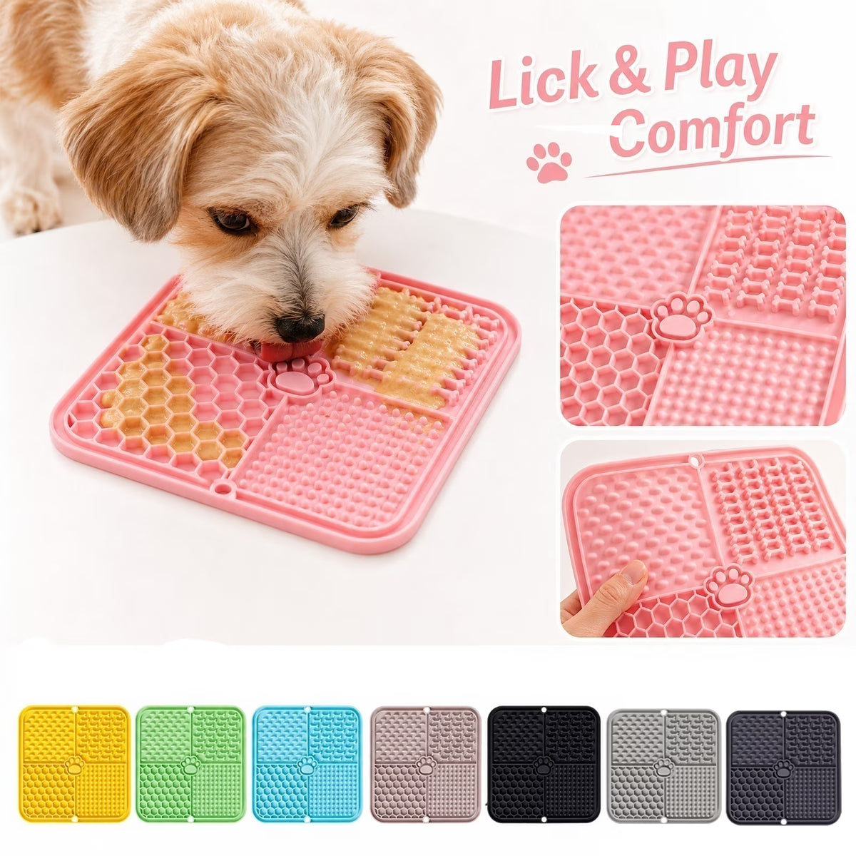 VitaMovo™ CalmBath Suction Lick Mat