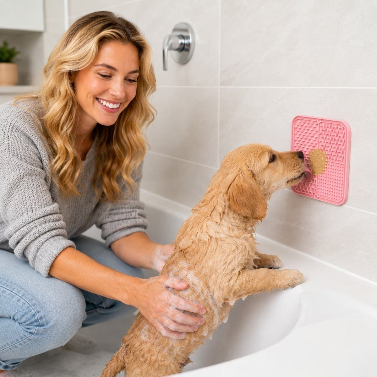 VitaMovo™ CalmBath Suction Lick Mat